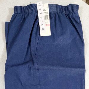Alfred Dunner Stretch Short Leg Denim Pant